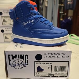 Kids'  Ewing Orion Strap Blue Sneakers